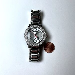 Betsy Johnson Glam Silver Watch